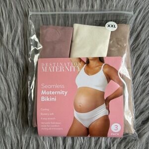 Destination Maternity Seamless Bikini Womens‎ Size XXL Cooling Buttery Soft NEW